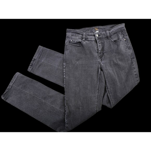 LM Women's 38 / 32 MAC Dream Jeans Straight Leg Black Jeans Denim Pants Slacks - Picture 1 of 7
